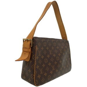 Louis Vuitton Bag Shoulder Brown Semi Viva Leather Cite Monogram
